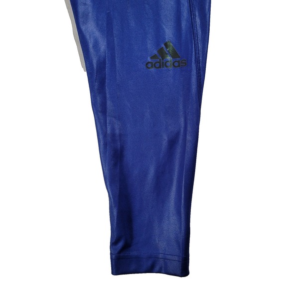 Adidas X Zoe Saldana UFORU Training Tights Pants Royal Blue Womans 2XL - Picture 3 of 5
